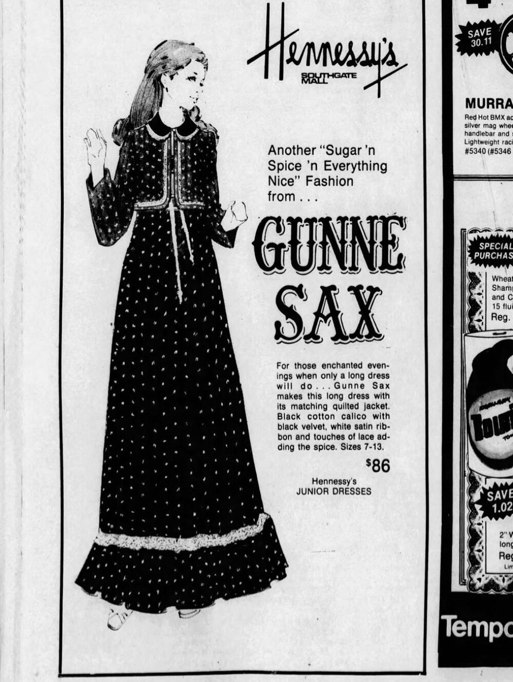 Gunne Sax Advertisement Print 8.5x11
